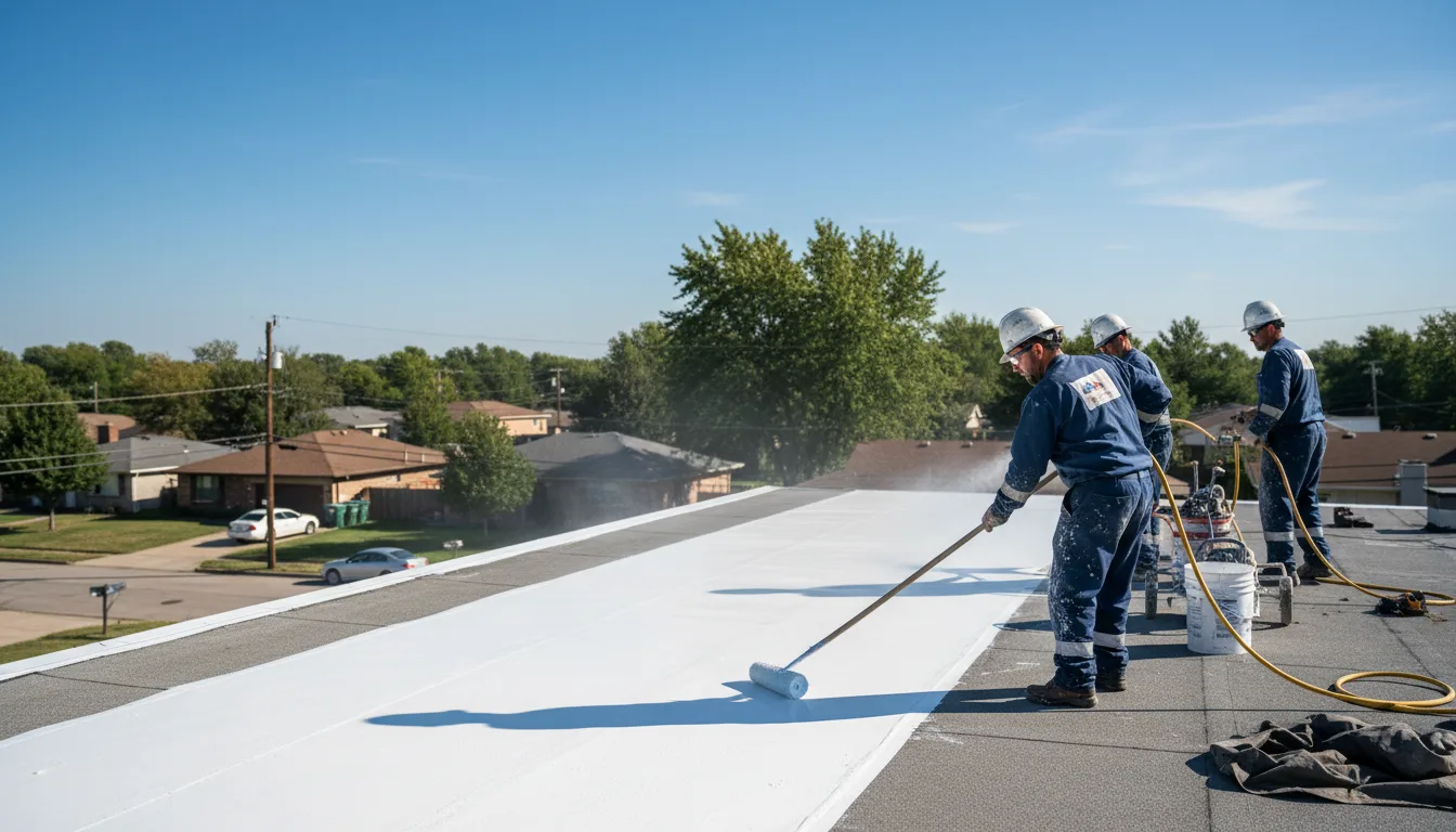 Commercial roof coating in La Luz, NM near me